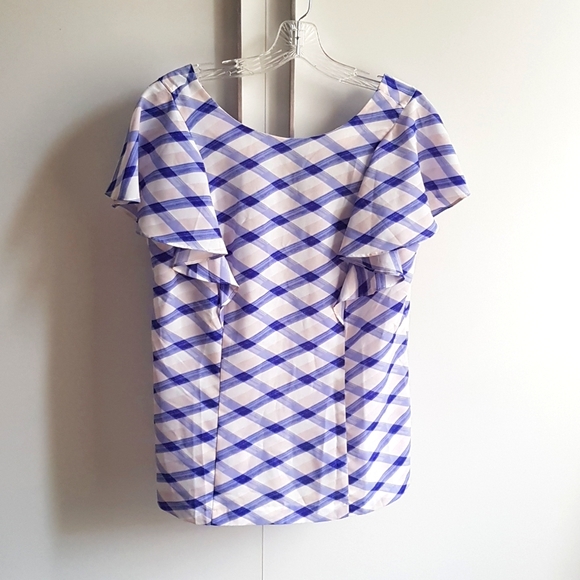 Banana Republic flutter / cap sleeve top size 10 / medium - Picture 3 of 7